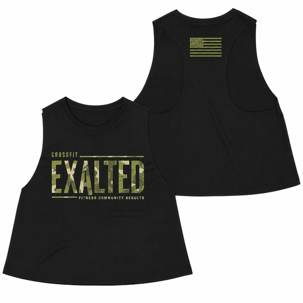 CrossFit Exalted Ladies Racerback Crop Tank